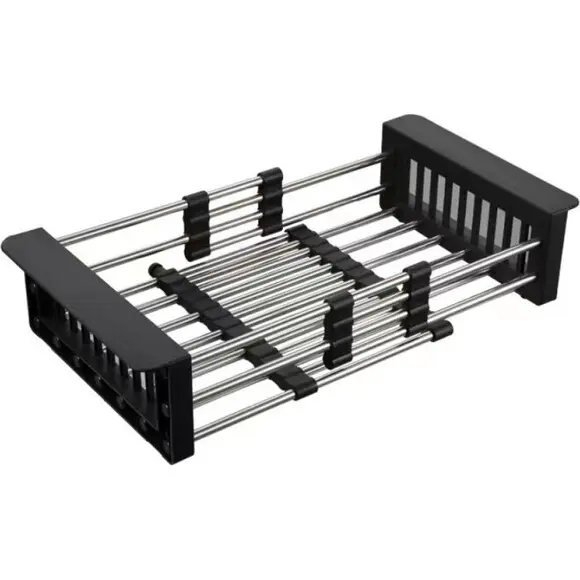 Мойка для кухни Lidz Handmade H6050HB Decor Black PVD Honeycomb LDH6050BDECPVD4837149129 (60x50 см, черный декор, 2.5/0.5 мм, с корзиной, сифоном и дозатором), Доступные размеры: 60 x 50, фото 15