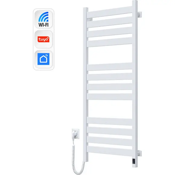Электрический полотенцесушитель Navin Largo Sensor Wi-Fi 12-844155-5012 (500x1200, белый, левый, сенсорный, с таймером), Доступные размеры: 500 x 1200, Цвет производителя: белый глянец, Подключение полотенцесушителя: левое, фото 2