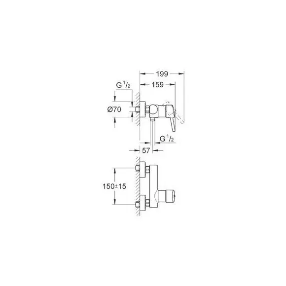 Змішувач для душу Grohe Concetto 32210001, фото , изображение 7