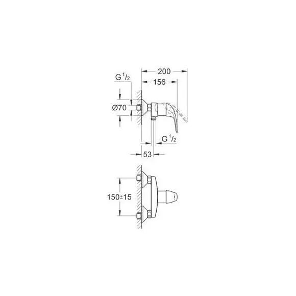 Смеситель для душа Grohe Euroeco 32740000, фото 7