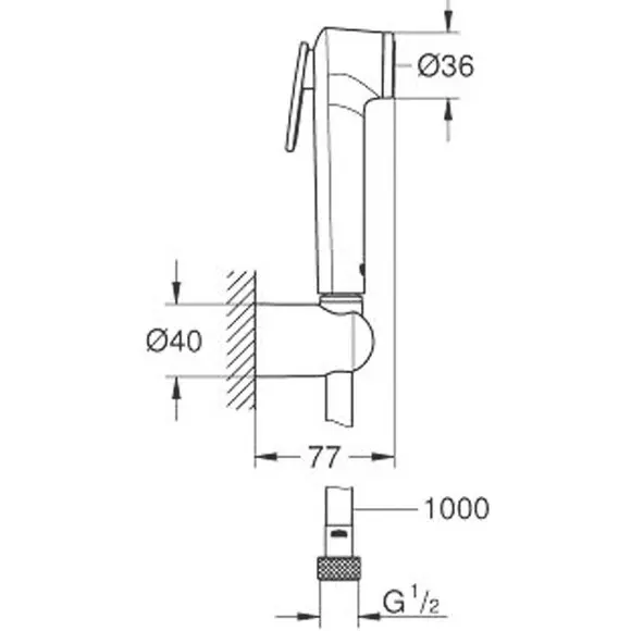 Набір для біде Grohe Tempesta 26352000, фото , изображение 5