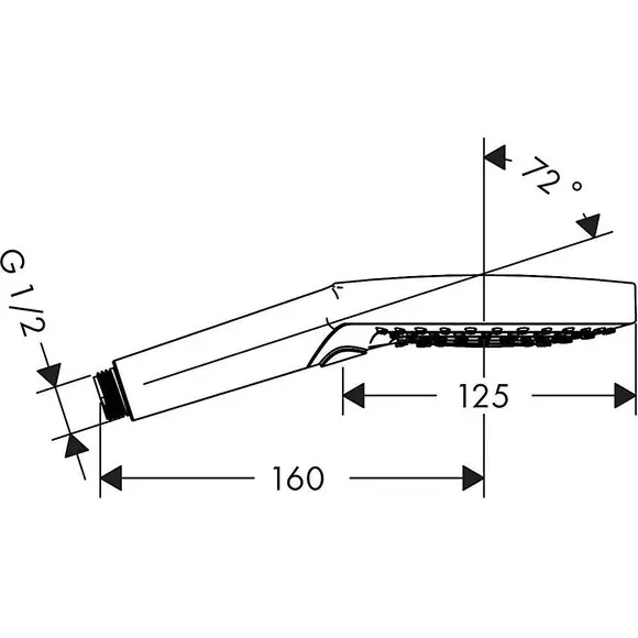 Ручний душ Hansgrohe Raindance 26530000, Колір виробника: хром, фото , изображение 2