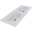 Двойная раковина Miraggio Jessel 1200-2 Miramarble 0000783 (120x45 см), Доступные размеры: 120 x 45 (2), Цвет производителя: белый глянец, Технология производства: Miramarble, фото 