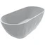 Мармурова ванна Miraggio Sapfire Mirasoft 0002252 (165x76 см, біла матова, окремостояча), Колір виробника: білий матовий, Технологія виробництва: Mirasoft Technology, фото 