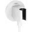 Підключення для душового шлангу Hansgrohe FixFit S Matt White 26888700 (біле матове, з тримачем), Колір виробника: білий матовий, фото 