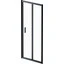 Душові двері Am.Pm Gem Solo Fold W90UG-090-1F-195BT (90 см, прозоре скло, профіль чорний матовий), Доступні розміри: 90, Колір виробника: чорний матовий, фото 