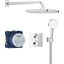 Душова система з термостатом Grohe Grohtherm Tempesta 250 Cube 34871000 (прихованого монтажу), фото 