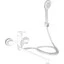 Смеситель для ванны Lidz Latwa 005 White/Chrome LDLAT005WHI45425 (белый/хром, с лейкой и шлангом), Цвет производителя: белый, хром, фото 