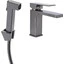 Смеситель для умывальника Qtap Gemini Gunmetal Black QTGEM272GMB45692 (черный металлик, с гигиеническим душем), Цвет производителя: черный металлик, фото 