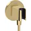 Підключення для душового шлангу Hansgrohe FixFit S Polished Gold Optic 26888990 (золоте, з тримачем), Колір виробника: золото, фото 