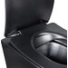 Безободковый подвесной унитаз Qtap Robin QT1333046ENRMB New (черный матовый, с сиденьем), фото 3