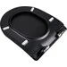 Безободковый подвесной унитаз Qtap Robin QT1333046ENRMB New (черный матовый, с сиденьем), фото 8