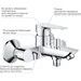 Комплект смесителей для ванной комнаты Grohe QuickFix Start Edge S-Size UA202501SQ (24196001+24198001+27942000), фото 9