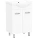 Тумба с раковиной RJ Lotus-L RJFU007-0155WHSET (RJFU007-0155WH+RZJ200, 51 см, белая, напольная), фото 