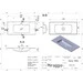 Раковина Miraggio Della 1000 Mirastone gray 0002480 (100x45 см, сіра матова, з крилом), Доступні розміри: 100 x 45, Колір виробника: сірий, Технологія виробництва: Mirastone, фото , изображение 2