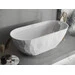 Мармурова ванна Miraggio Sapfire Miramarble 0002250 (165x76 см, окремостояча), Колір виробника: білий глянець, Технологія виробництва: Miramarble, фото , изображение 4
