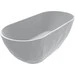 Мармурова ванна Miraggio Sapfire Mirasoft 0002252 (165x76 см, біла матова, окремостояча), Колір виробника: білий матовий, Технологія виробництва: Mirasoft Technology, фото 