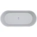 Мармурова ванна Miraggio Sapfire Mirasoft 0002252 (165x76 см, біла матова, окремостояча), Колір виробника: білий матовий, Технологія виробництва: Mirasoft Technology, фото , изображение 3