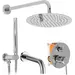 Душевая система скрытого монтажа Rea Lungo Chrome REA-P6612 (с изливом), Цвет производителя: хром, фото 