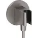 Підключення для душового шлангу Hansgrohe FixFit S Brushed Black Chrome 26888340 (брашований чорний хром, з тримачем), Колір виробника: брашований чорний хром, фото 