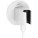 Підключення для душового шлангу Hansgrohe FixFit S Matt White 26888700 (біле матове, з тримачем), Колір виробника: білий матовий, фото 