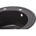Мойка для кухни Lidz D510/200 GRF-13 (LIDZGRF13D510200, 50.5 см, графит, с сифоном), Цвет производителя: графит, фото 4
