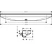 Підключення для душового шлангу Hansgrohe Rainfinity Porter 500 Chrome/Black Matt 26843000 (хром/чорне матове, з поличкою та тримачем), фото , изображение 2