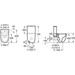 Безободковый унитаз-компакт Roca Meridian A34224L000+A341240000+A8012AC00B (с сиденьем), фото 2