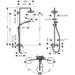 Душевая система Hansgrohe Croma Select S 180 2jet Showerpipe Chrome 27255400, фото 2