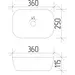 Раковина VBI Ravenna S White VBI-011201 (36x25 см, чаша), Доступные размеры: 36 x 25, Цвет производителя: белый глянец, фото 7