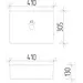 Умывальник VBI Asti S White VBI-013001 (41x30 см), Доступные размеры: 41 x 30, Цвет производителя: белый глянец, фото 7