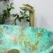 Умивальник VBI Parma Marble Green Matt VBI-011003 (40x33 см, зелений матовий, чаша), Доступні розміри: 40 x 33, Колір виробника: зелений матовий, фото , изображение 5
