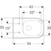 Безободковый подвесной унитаз Geberit Smyle Square 500.208.01.1 (без сиденья), фото 3
