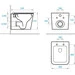 Безободковый подвесной унитаз Koller Pool Kvadro 1810560698 (KR-0530-RQ-MB, черный матовый, воронкообразный, с сиденьем), Цвет производителя: черный матовый, фото 3