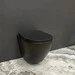 Безободковый подвесной унитаз VBI Vulcano Black Matt VBI-020412 (черный матовый, с сиденьем), Цвет производителя: черный матовый, фото 
