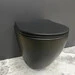 Безободковый подвесной унитаз VBI Vulcano Black Matt VBI-020412 (черный матовый, с сиденьем), Цвет производителя: черный матовый, фото 6