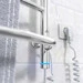 Електрична рушникосушарка Laris Єврофлеш П8 S3 73207781 (500x1000, хром/білий/чорний/золото/бронза, права, сенсорна, з програматором та полицею), Доступні розміри: 500 x 1000, Підключення рушникосушарки: праве, фото , изображение 3