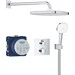 Душова система з термостатом Grohe Grohtherm Tempesta 250 Cube 34871000 (прихованого монтажу), фото 