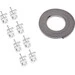 Кухонна мийка Kroner KRP Dekor 7848 (Dekor-784808180, 78x48 см, 0.8 мм, з сифоном), Тип поверхні: декор (рифленая), фото , изображение 9