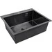 Кухонна мийка Kroner KRP Schwarze 6050HM PVD (Schwarze-6050HM, 60x50 см, 3.0/1.0 мм, з колландером та сифоном), Доступні розміри: 60x50, фото , изображение 3