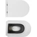 Безободковый подвесной унитаз Qtap Scorpio Ultra Quiet Rimless QT14332380AW (воронкообразный, с сиденьем), фото 8