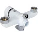 Смеситель для ванны Lidz Latwa 005 White/Chrome LDLAT005WHI45425 (белый/хром, с лейкой и шлангом), Цвет производителя: белый, хром, фото 2