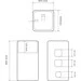 Умывальник VBI Lukka White VBI-019002 (40x40 см, напольный), Доступные размеры: 40 x 40, Цвет производителя: белый глянец, фото 4