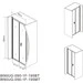 Душові двері Am.Pm Gem Solo Fold W90UG-090-1F-195BT (90 см, прозоре скло, профіль чорний матовий), Доступні розміри: 90, Колір виробника: чорний матовий, фото , изображение 8