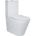 Безобідковий унітаз-компакт Qtap Swan Ultra Quiet Rimless QT16222182TW (з сидінням), фото 