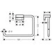Тримач для рушників Hansgrohe AddStoris Chrome 41754000 (хром, кільце), Колір виробника: хром, фото , изображение 2
