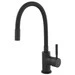 Смеситель для кухни Ferro Zumba Nero Black Matt BZA4BLB (черный матовый, c гибким изливом), фото 