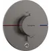 Смеситель скрытого монтажа с термостатом для душа Hansgrohe ShowerSelect Comfort S Brushed Black Chrome 15562340+01500180 (брашированный черный хром, внутренняя часть в комплекте), Цвет производителя: брашированный черный хром, фото 2