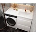 Тумба Snail Рамона с умывальником Snail Юнона 1255KMN142RA100 (125 см, белая глянцевая, правая, напольная), Доступные размеры: 125 x 62 R, фото 2