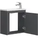Тумба з раковиною Devit Small Anthracite Matt 063050A (50 см, антрацит матовий, підвісна), Доступні розміри: 50, Колір виробника: антрацит матовий, фото , изображение 2